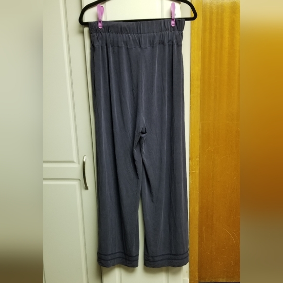 🍭Anthropologie wide leg pant w stretch waist, built in front belt/hem detail - Picture 6 of 8